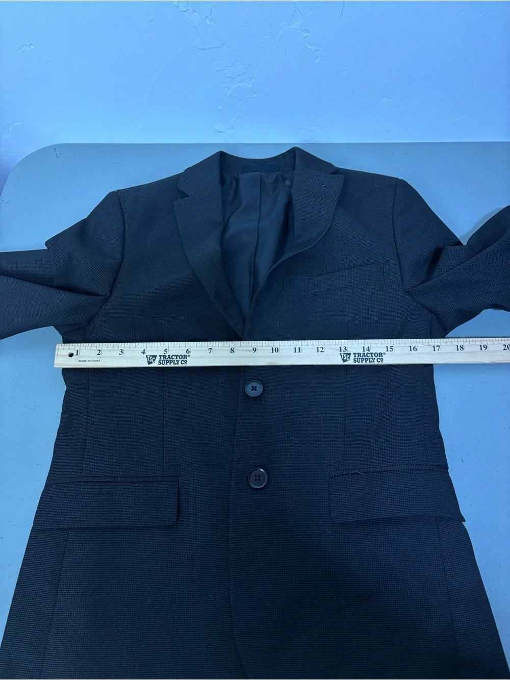 Collection by Michael Strahan Boys Black 2-Piece Suit Set Blazer & Pants 14R